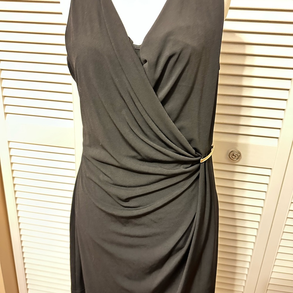 Boston Proper Black Asymmetrical Dress